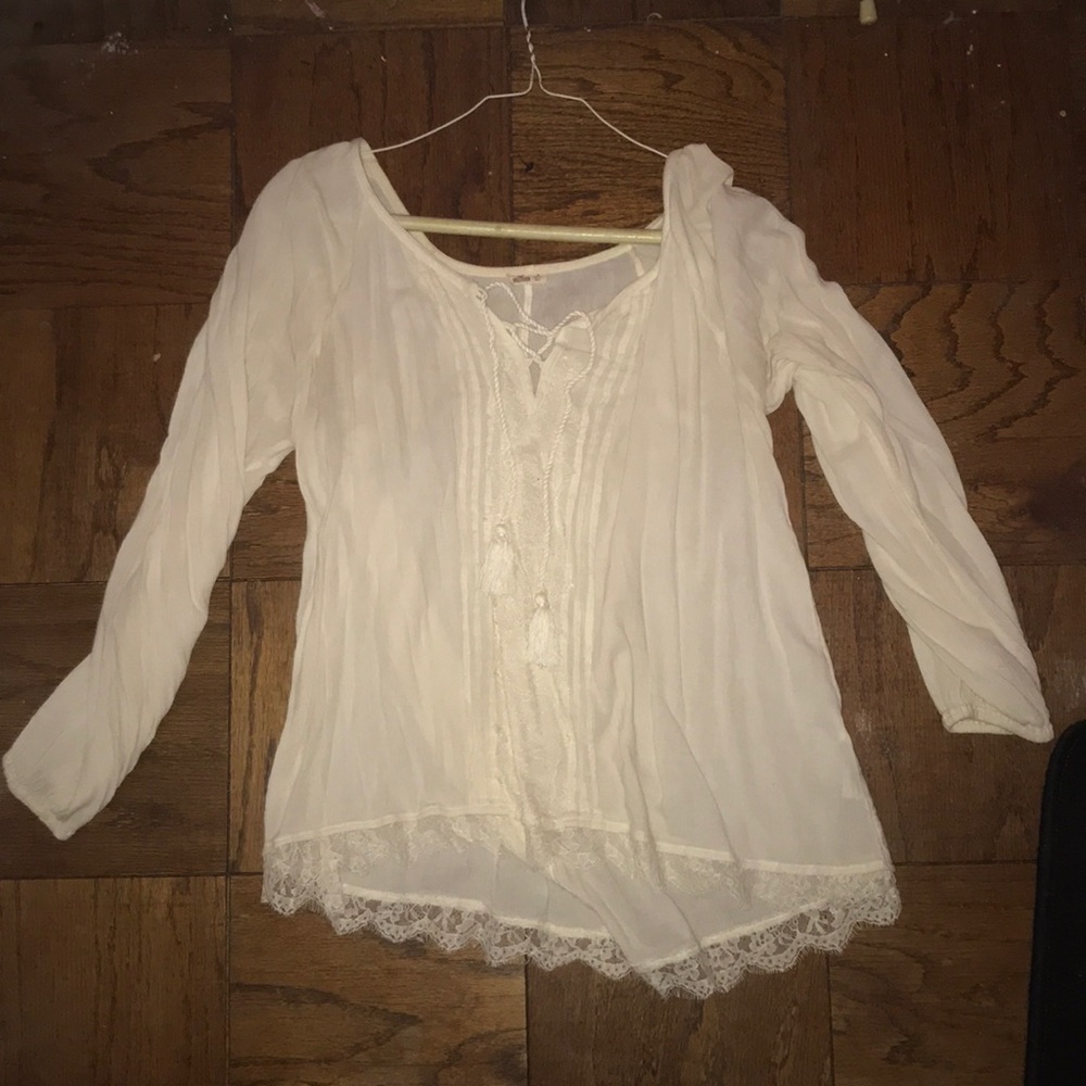 Cream blouse